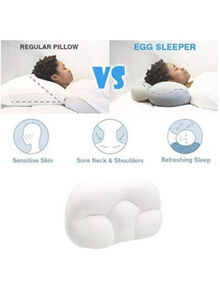 Prime Egg  Sleeper Pillow Fabric White 40cm