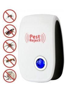 Generic Ultrasonic Pest Repeller White/Black