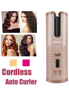 EzzySo Rechargeable Mini Hair Curler Pink/Brown