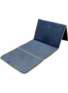 Generic Foldable Prayer Mat And Backrest Blue 109 x 52cm