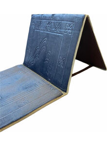 Generic Foldable Prayer Mat And Backrest Blue 109 x 52cm