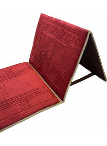 Generic Foldable Prayer Mat And Backrest Red 109 x 52cm