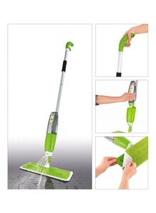 Generic Healthy Spray Mop Green/Silver/Black 130 x 8.8 x 2centimeter
