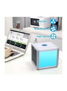 Generic USB Mini Portable Air Conditioner Blue/White/Silver