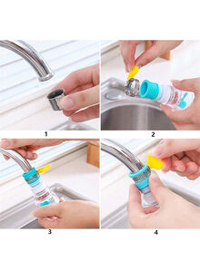 Generic 360-Degree Retractable Water Saving Nozzle Filter Tap Multicolour 12x3cm