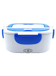 Generic Portable Electric Heating Lunch Box Blue/White