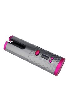 Generic Wireless Hair Curler Set Grey/Pink 25.5x11.5x7cm