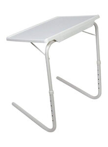 fashionhome Adjustable Foldable Laptop Desk White 52x40cm