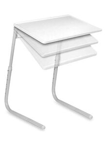 fashionhome Adjustable Foldable Laptop Desk White 52x40cm