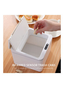 Generic Touch-free Smart  Trash Cans NA-H5659 White