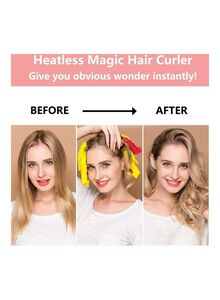 XiuWoo 30-Piece Heatless Magic Hair Curlers Set Multicolour