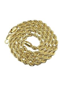 Generic Zinc Alloy Twisted Rope Designed Chain Necklace