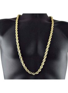 Generic Zinc Alloy Twisted Rope Designed Chain Necklace
