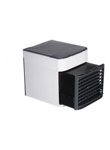 Generic Mini Portable Air Conditioner Fan Noiseless Evaporative Air Humidifier USB Personal Conditioner 3-Speed LED Night  Office Cooler Humidifier Purifier Black 18.0x17.0x15.0cm