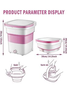 XiuWoo Portable Washing Machine 1.8 kg 135 W 2152008 Pink/White