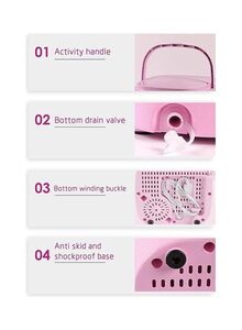 XiuWoo Portable Washing Machine 1.8 kg 135 W 2152008 Pink/White