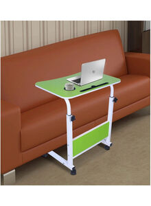 Generic Height Adjustable Laptop Desk Green/White 60x40x90cm