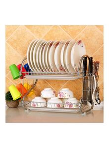 Generic Stainless Steel Kitchen Rack Silver 43x25x38cm