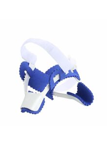 Generic 2-Piece Adjustable Nylon Fibula Bunion Night Splint Hammer Toe Corrector White/Blue