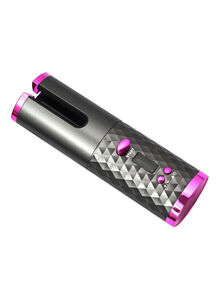 Generic Rechargeable  Automatic Hair Curler Black/Pink