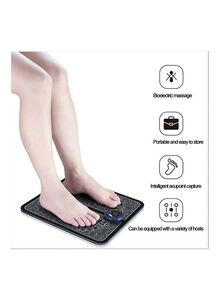 XiuWoo Portable Electric Foot Massage Mat Black/White 32 x 32cm