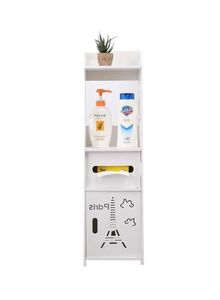 Generic Corner Storage Bathroom Cabinet With Door & Shelve White