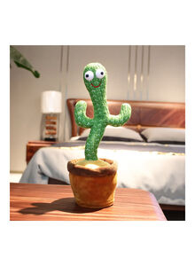 Generic Electronic Dancing And Singing Cactus Toy 10x15x32cm