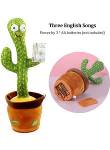 Generic Electronic Dancing And Singing Cactus Toy 10x15x32cm