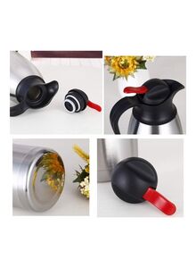 XiuWoo Stainless Steel Double Walled Vacuum Flask Silver/Black