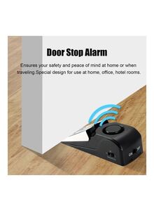 Generic Door Stop Slot Alarm Anti Theft Black/Sliver