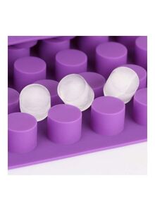 XiuWoo Cavities Mini Round Cheese Cakes  Baking Silicone Moulds Purple One Size
