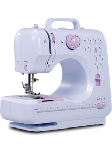 Generic Portable Electric Sewing Machine White/Purple