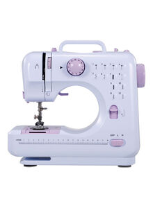 Generic Portable Electric Sewing Machine White/Purple