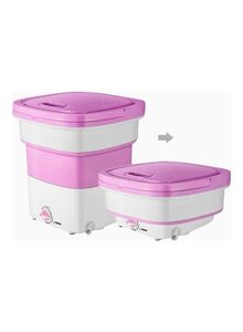 AIWANTO Mini Portable Folding Washing Machine 1.8 kg 135 W MINIWM05 White/Pink