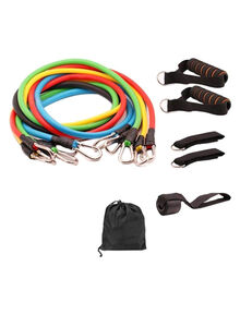 U-HOOME 11-Piece Stackable Exercise Band Set With Accessories