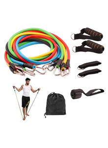 U-HOOME 11-Piece Stackable Exercise Band Set With Accessories