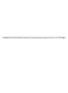 Shining Jewel Plain Silver Link Bracelet