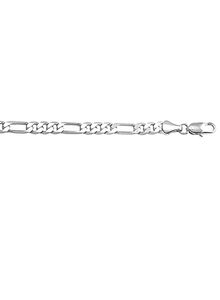 Shining Jewel Plain Silver Link Bracelet