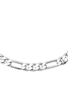 Shining Jewel Plain Silver Link Bracelet