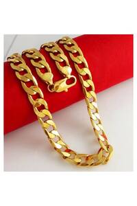 Generic 24K Gold Plated  Single Buckle Chain Necklace