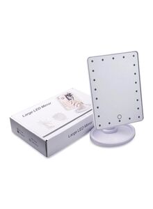 Generic Rotatable LED Light Mirror White 22 x 17cm