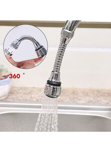 Generic Turbo Flex 360 Instant Hands Free Faucet Swivel Spray Sink Hose Silver 10x5x10centimeter