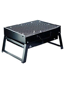 U-HOOME Compact Portable And Folding Outdoor BBQ Charcoal Grill Black