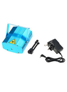 Generic Mini LED Laser Projector Stage Light With Accessory Blue/Black