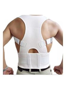 Generic Magnetic Therapy Posture Corrector Belt Black