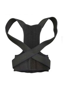 Generic Magnetic Therapy Posture Corrector Belt Black