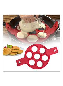 Generic Flippin Non Stick Pancake Maker Red 39.5 x 23 x 1.5centimeter