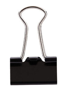 deli Pack Of 10 Binder Clip Black/Silver