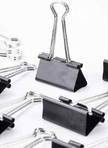 deli Pack Of 10 Binder Clip Black/Silver