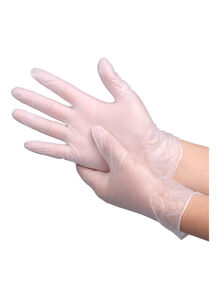 Generic 100-Piece Disposable PVC Glove Set Clear